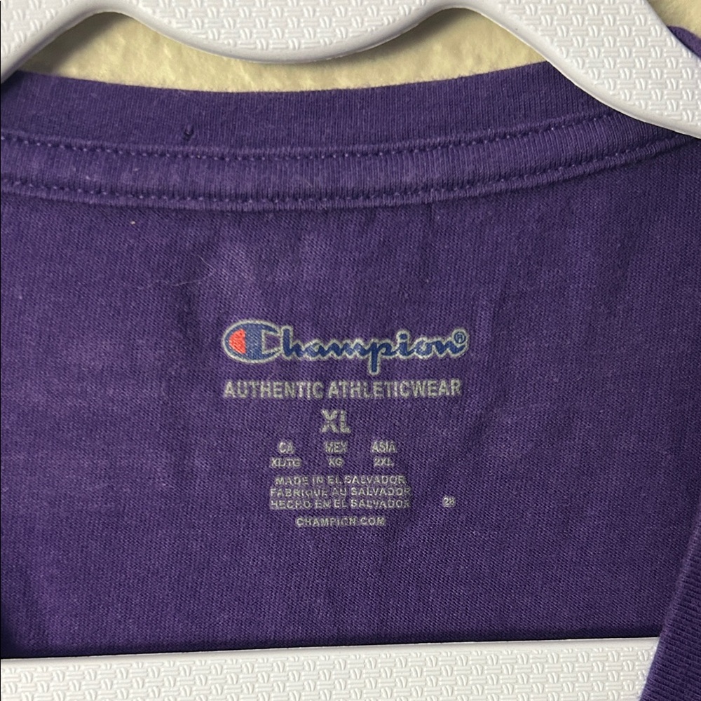 Champion Purple Crewneck Tee